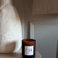 Frosted Amber Candles