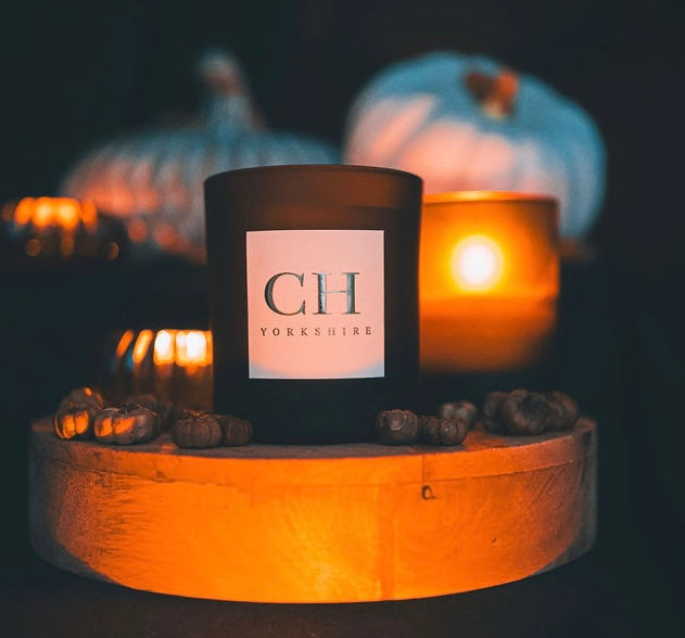 Pumpkin Pie Frosted Amber Candle