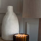 Amber Fluted Four Wick Candle