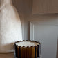 Amber Fluted Four Wick Candle
