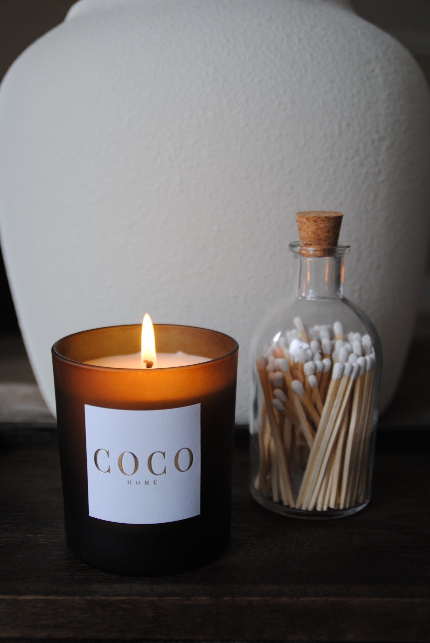 Autumn Walk Frosted Amber Candle