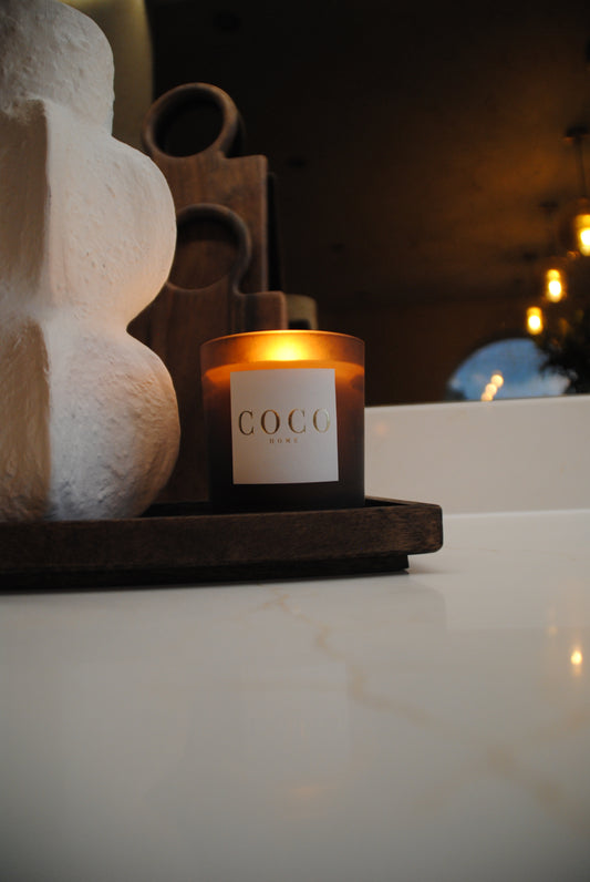 Pumpkin Pie Frosted Amber Candle