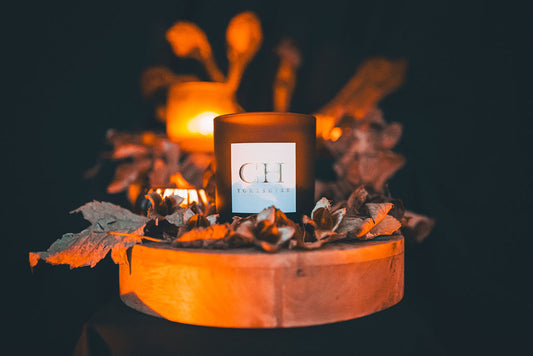 Autumn Walk Frosted Amber Candle