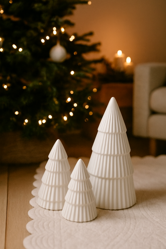 Ceramic Matte White Christmas Tree