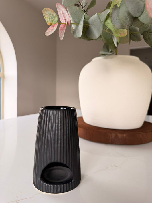 Ribbed Matt Black Burner